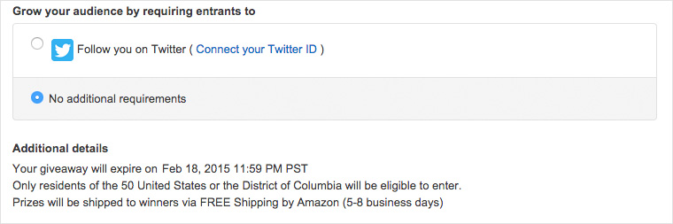 amazon giveaway twitter