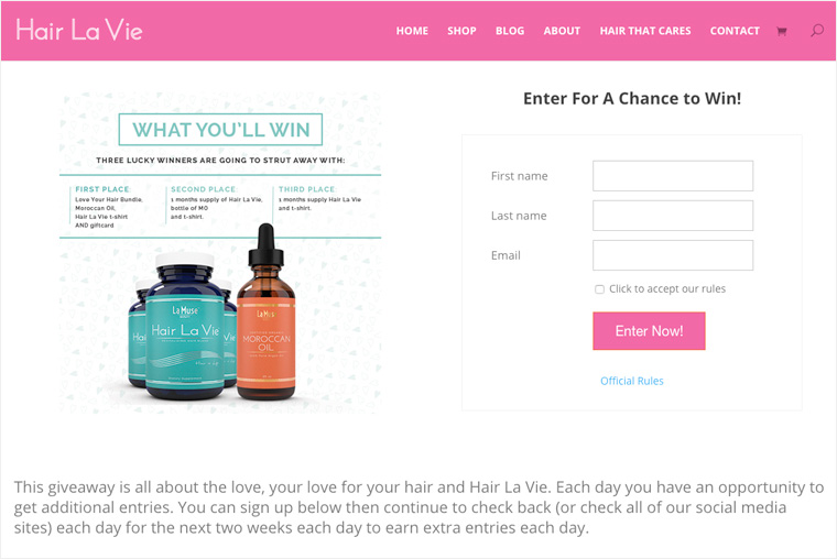 sweepstakes teardown