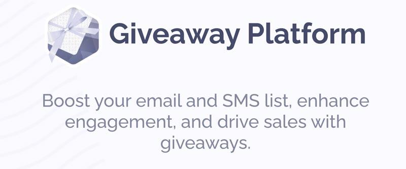 Giveaway entry form app to pick winners randomly