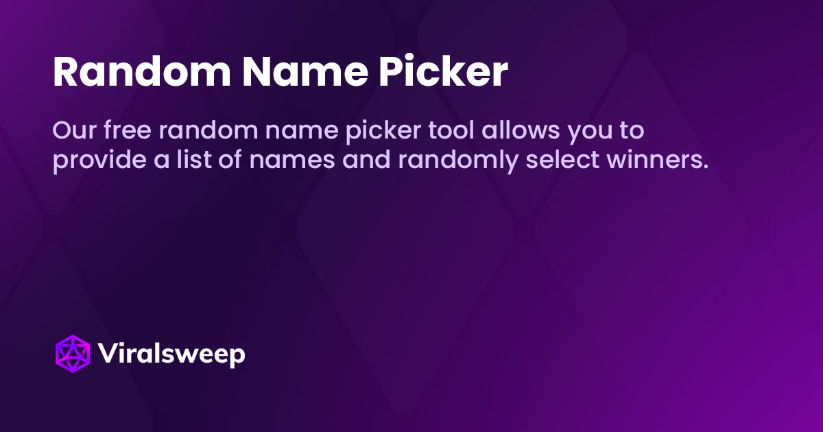random name generator random name picker
